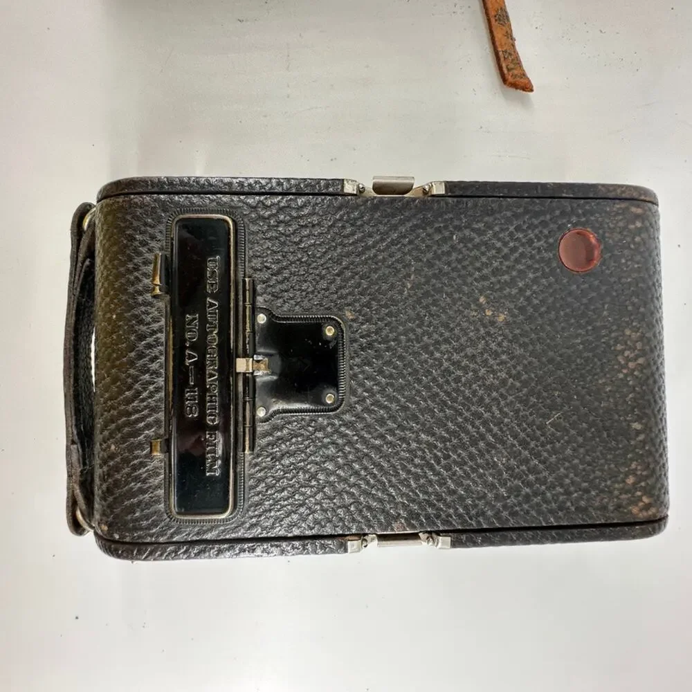 Vintage 1927 No. 3A Autographic Kodak Folding Camera w/ Case Collectible